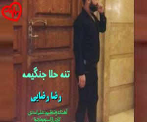 دانلود آهنگ آهنگ تنه حلا جنگیمه از رضا رضایی به همراه متن ترانه - کاور اصلی